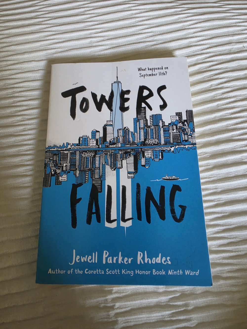 Towers Falling by Jewell Parker Rhodes - Blue & White Paperback